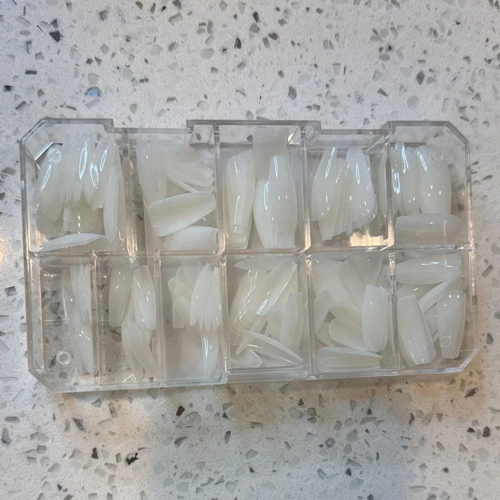 Aprés Gel-X Natural Round Press-On Nails - White - Picture 7 of 7